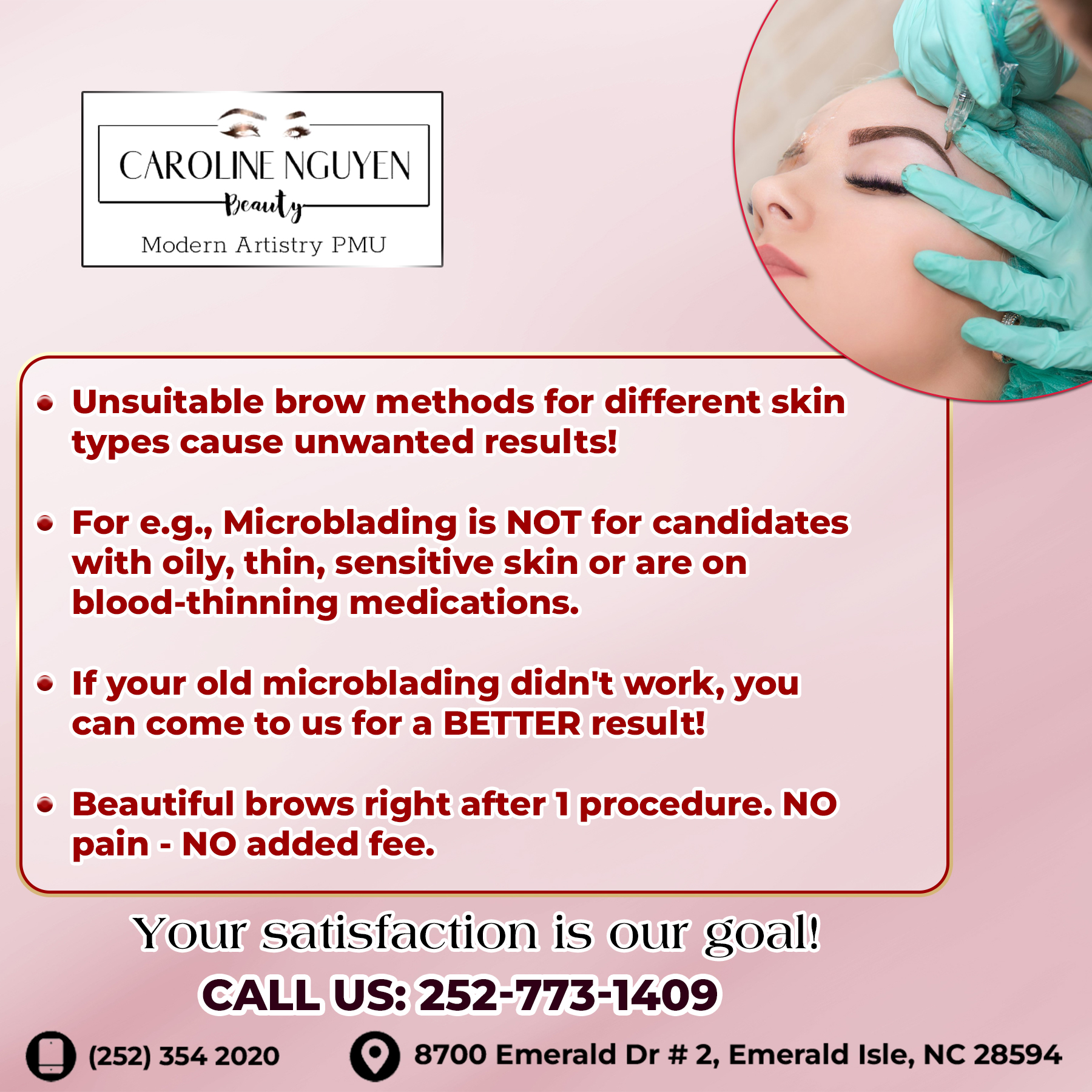 CAROLINE PERMANENT MAKEUP MICROBLADING EMERALD ISLE in Emerald Isle, NC
