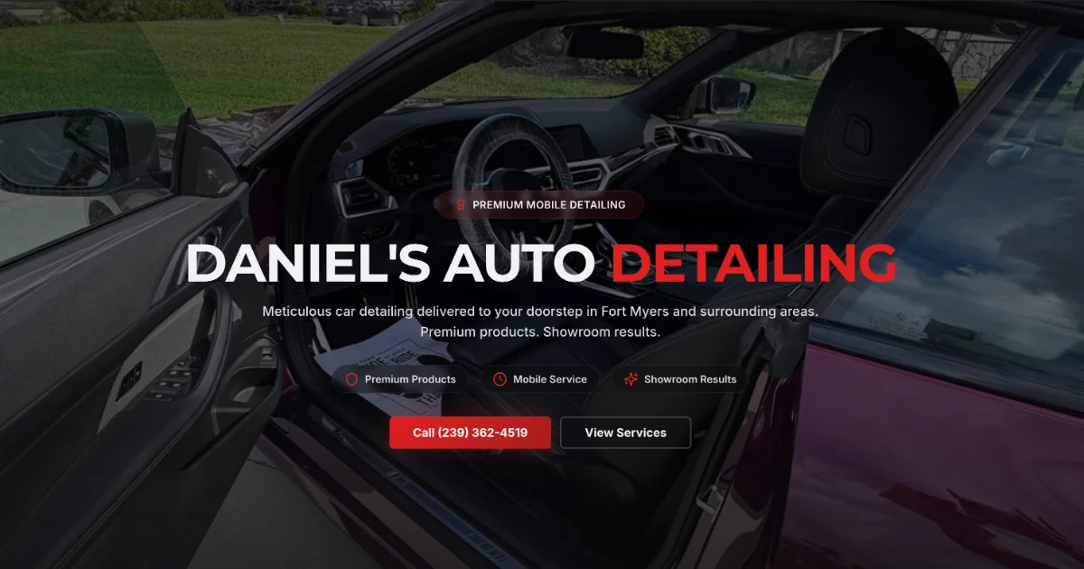 Daniels Auto Detailing LLC in Fort Myers, FL