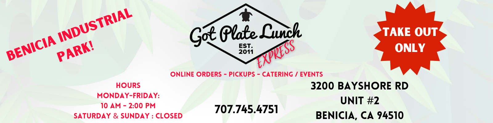 Got Plate Lunch Express in Benicia, CA