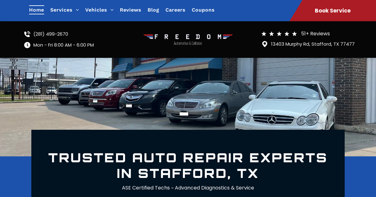 Freedom Automotive and Collision in Stafford, TX
