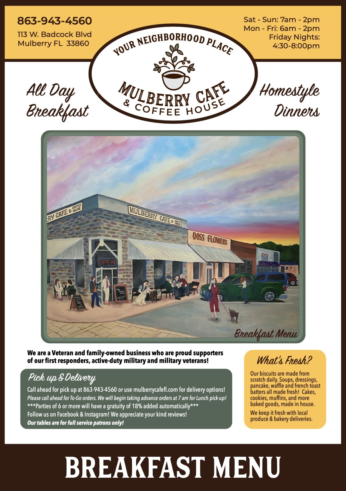Mulberry Cafe in Mulberry, FL