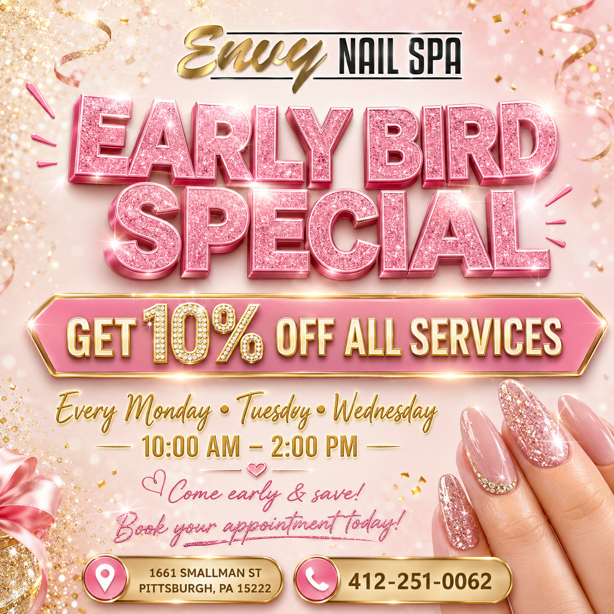 Envy Nail Spa at the terminal inc in Pittsburgh, PA
