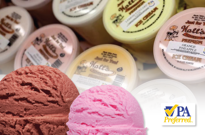 Hall's Ice Cream in Millerstown, PA
