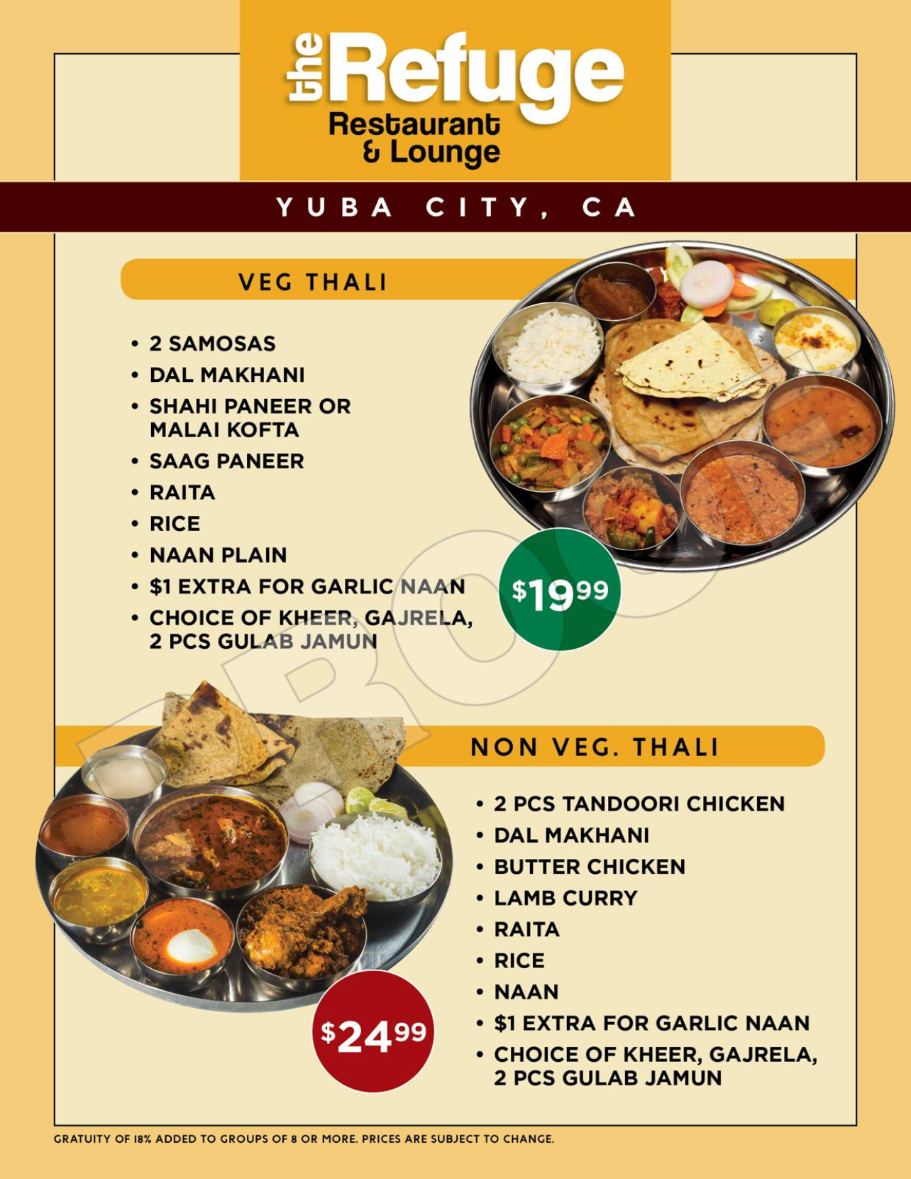 The Refuge | Restaurant & Lounge in Yuba City, CA