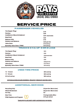 Ray's Tire Center in Forest Park, GA