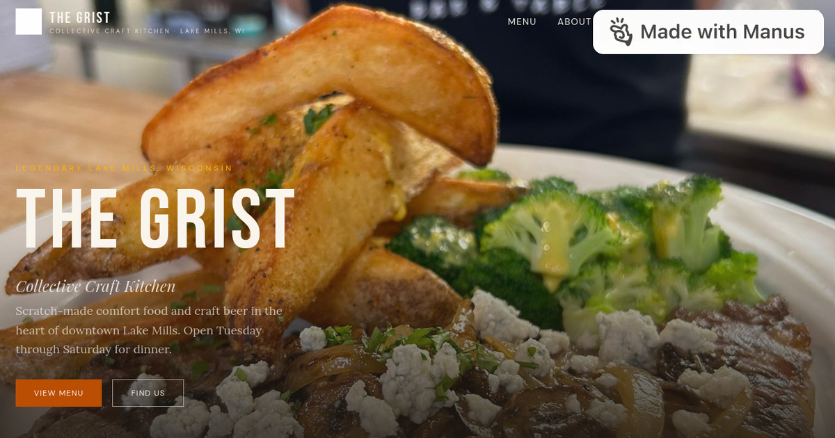 The Grist Bar and Table in Lake Mills, WI