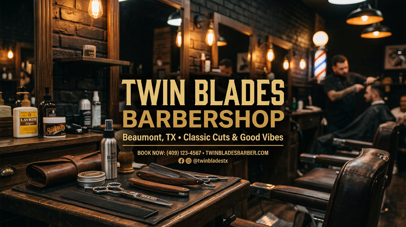 Twin Blades Barbershop in Beaumont, TX