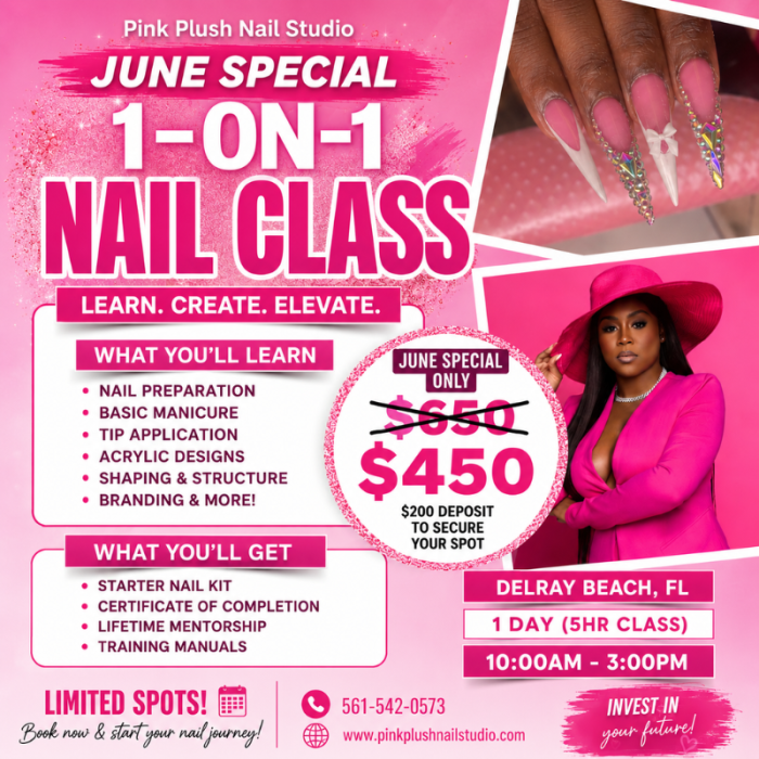Pink Plush Nail Studio in Boynton Beach, FL