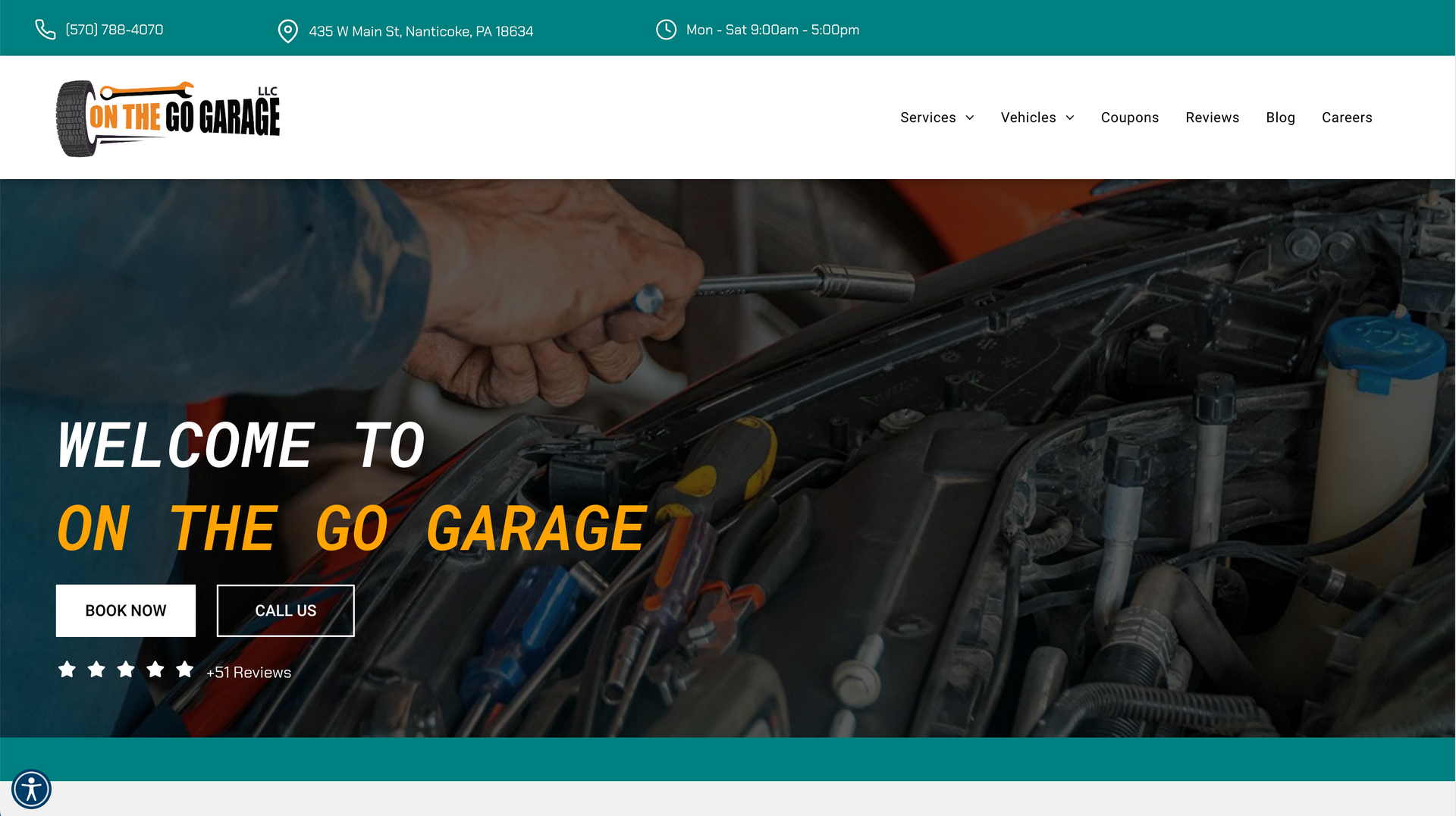 On The Go Garage in Nanticoke, PA