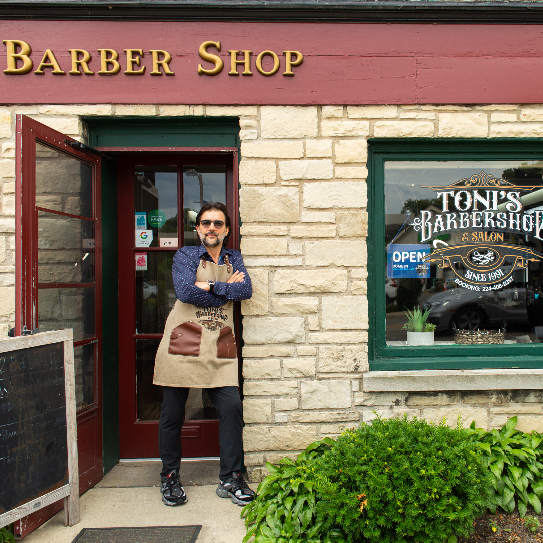 Toni's Barbershop & salon since 1991 in Wilmette, IL