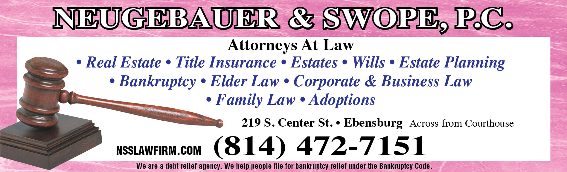 Neugebauer & Swope, P.C. in Ebensburg, PA