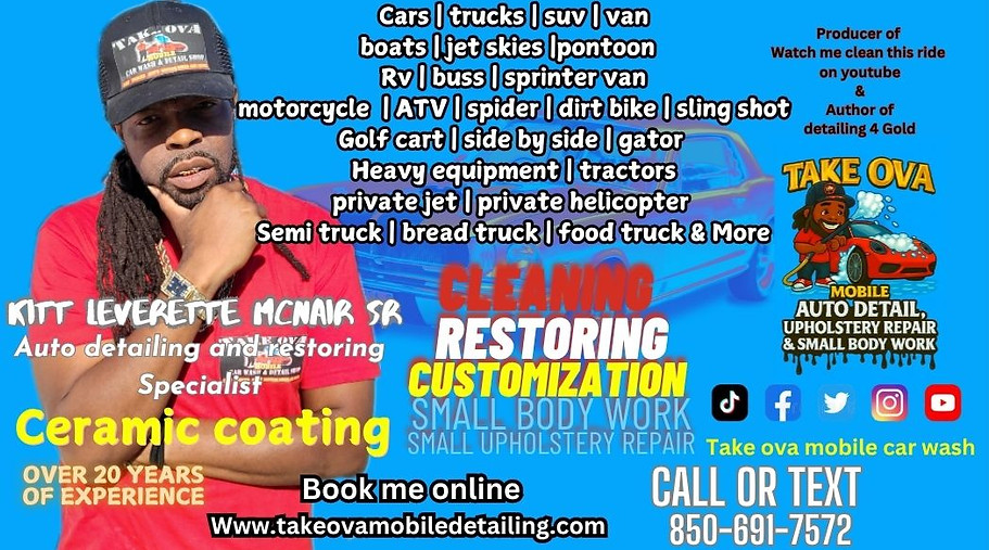 TAKE OVA MOBILE CAR WASH & DETAIL SHOP LLC in Panama City, FL