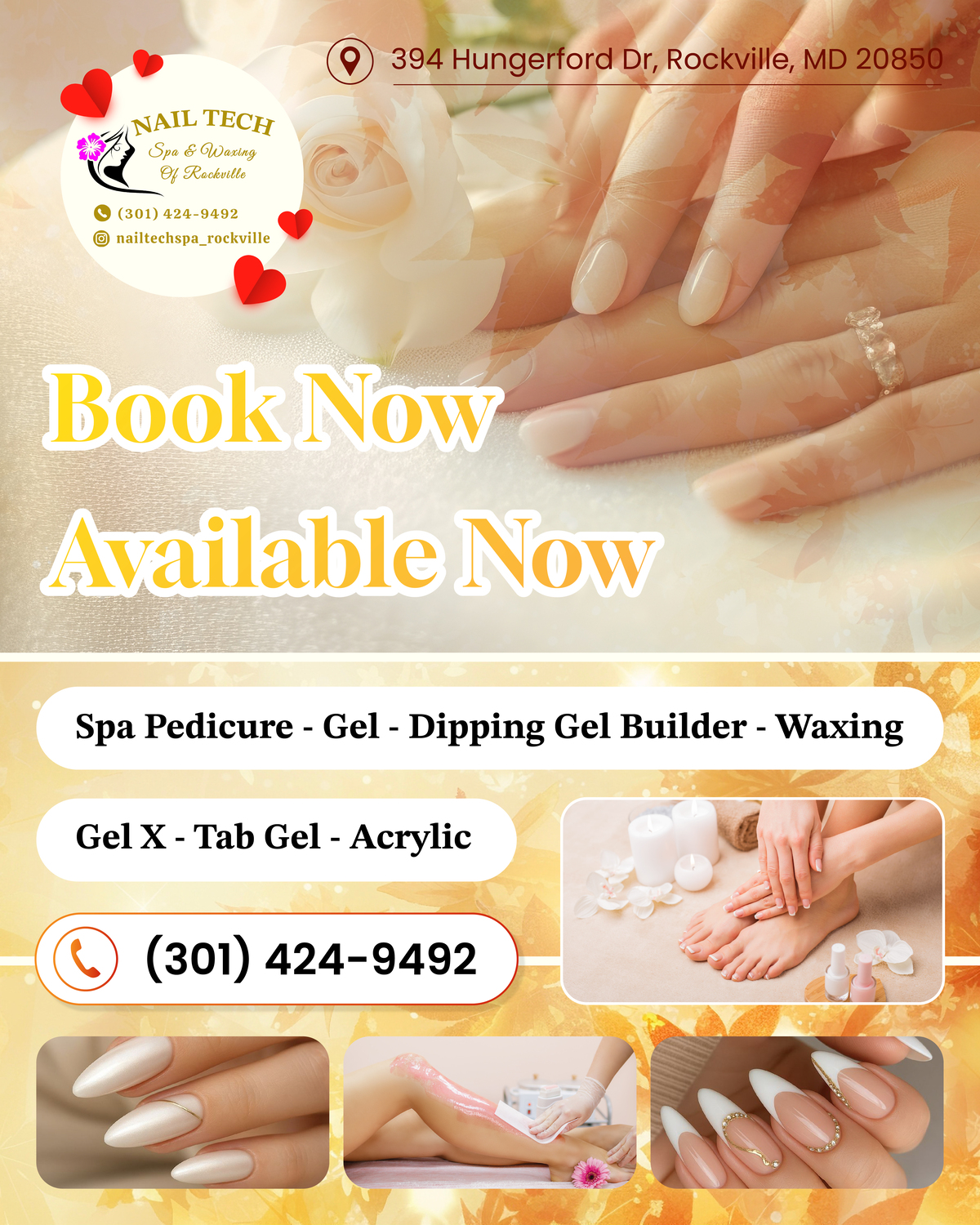 Nail Tech Spa & Waxing in Rockville, MD