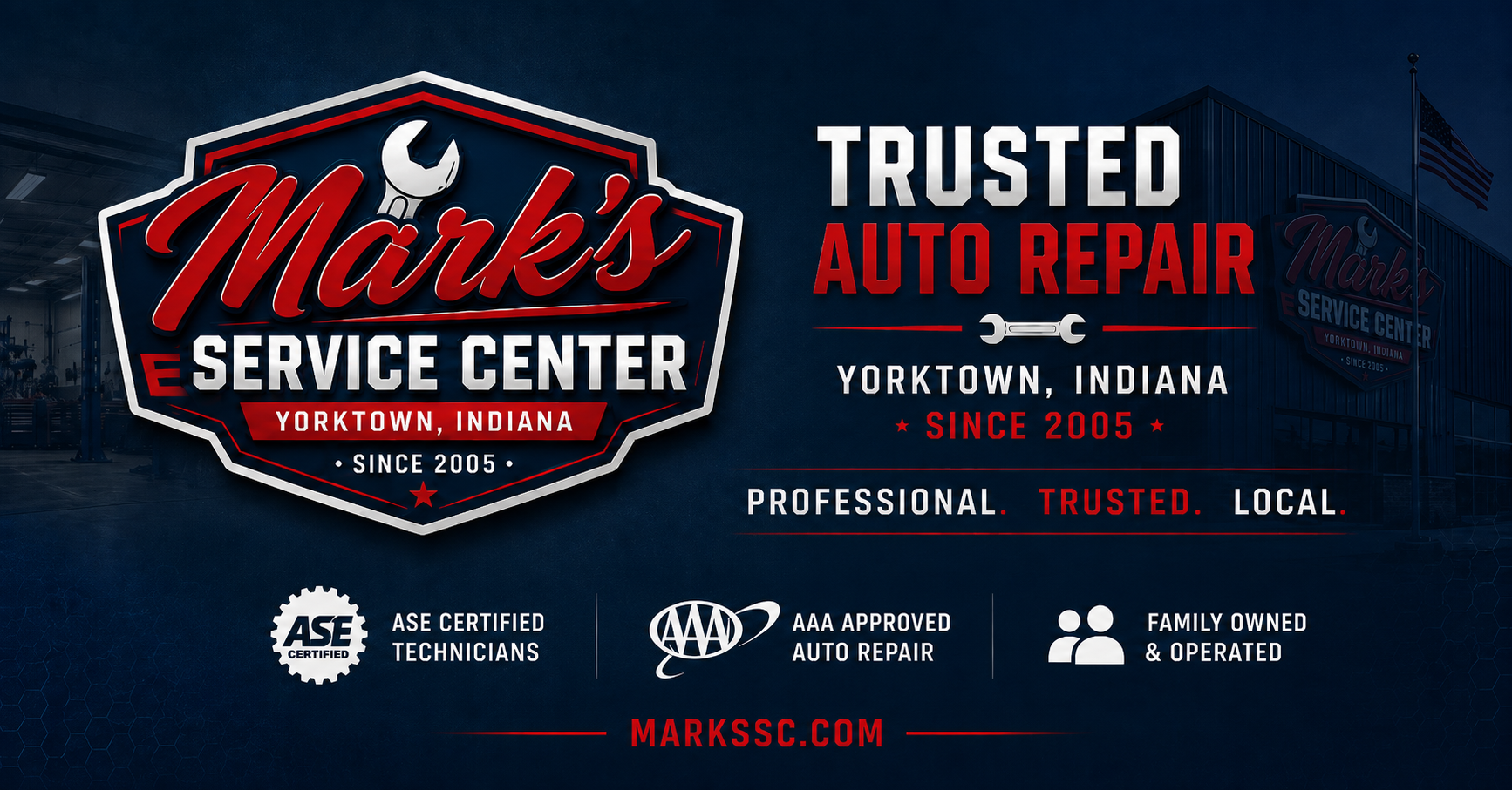 Mark's Service Center in Yorktown, IN