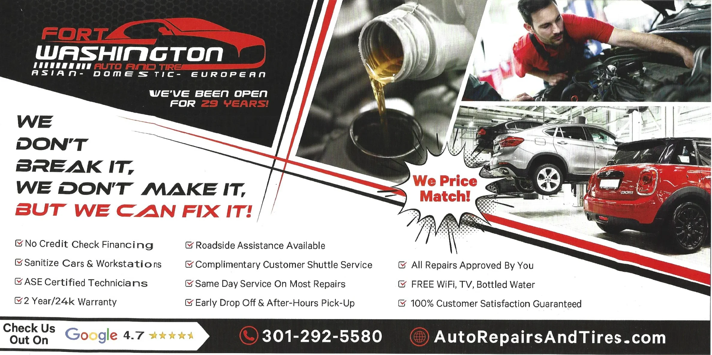 Fort Washington Auto & Tire Center in Fort Washington, MD (3)