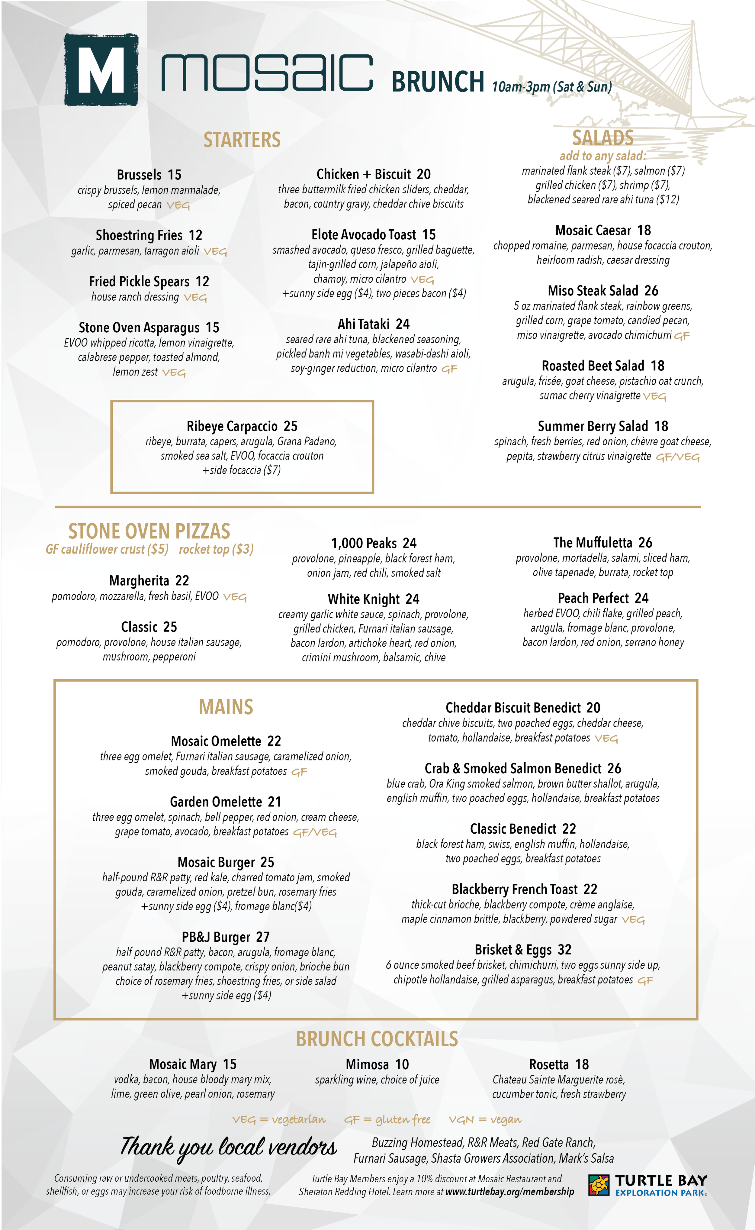 Mosaic Restaurant in Redding, CA (2)