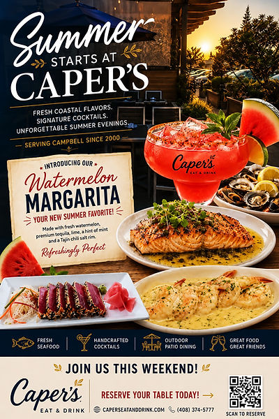 Capers Eat & Drink in Campbell, CA