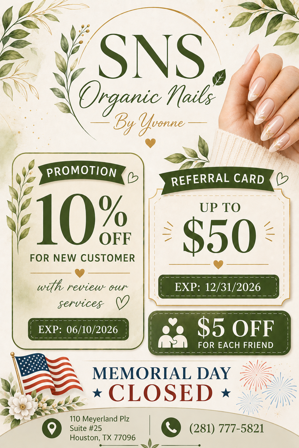Organic Nails By Yvonne in Houston, TX