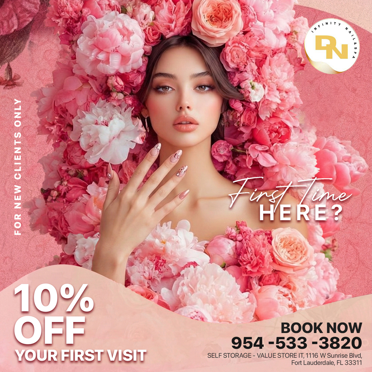 Infinity nail spa _ dn (10%off new customer ) in Fort Lauderdale, FL