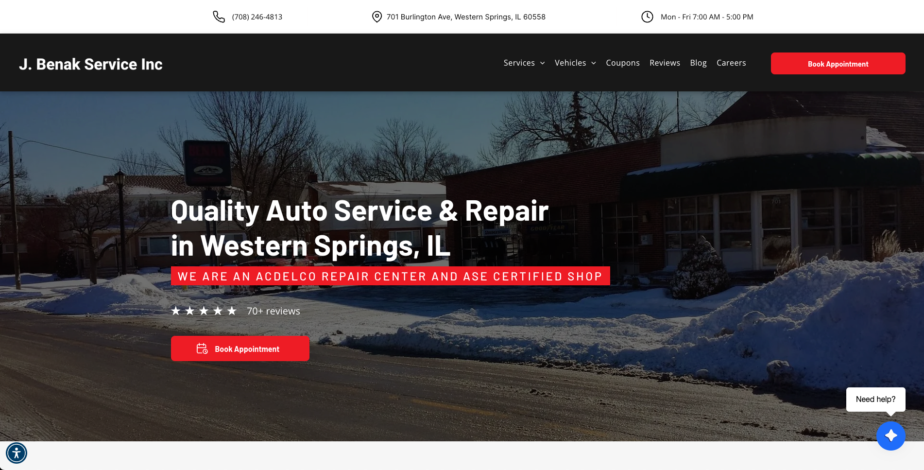 Benak Service, Inc. in Western Springs, IL