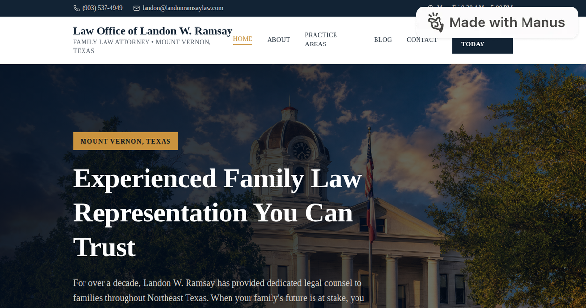 Ramsay Law Office in Mt Vernon, TX