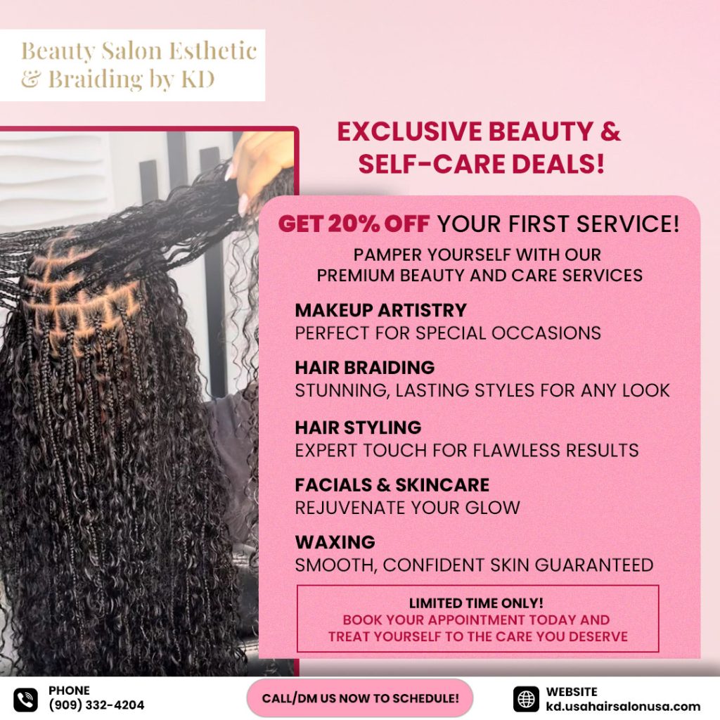 KD African Hair Braiding & Beauty Salon in Fontana, CA (2)