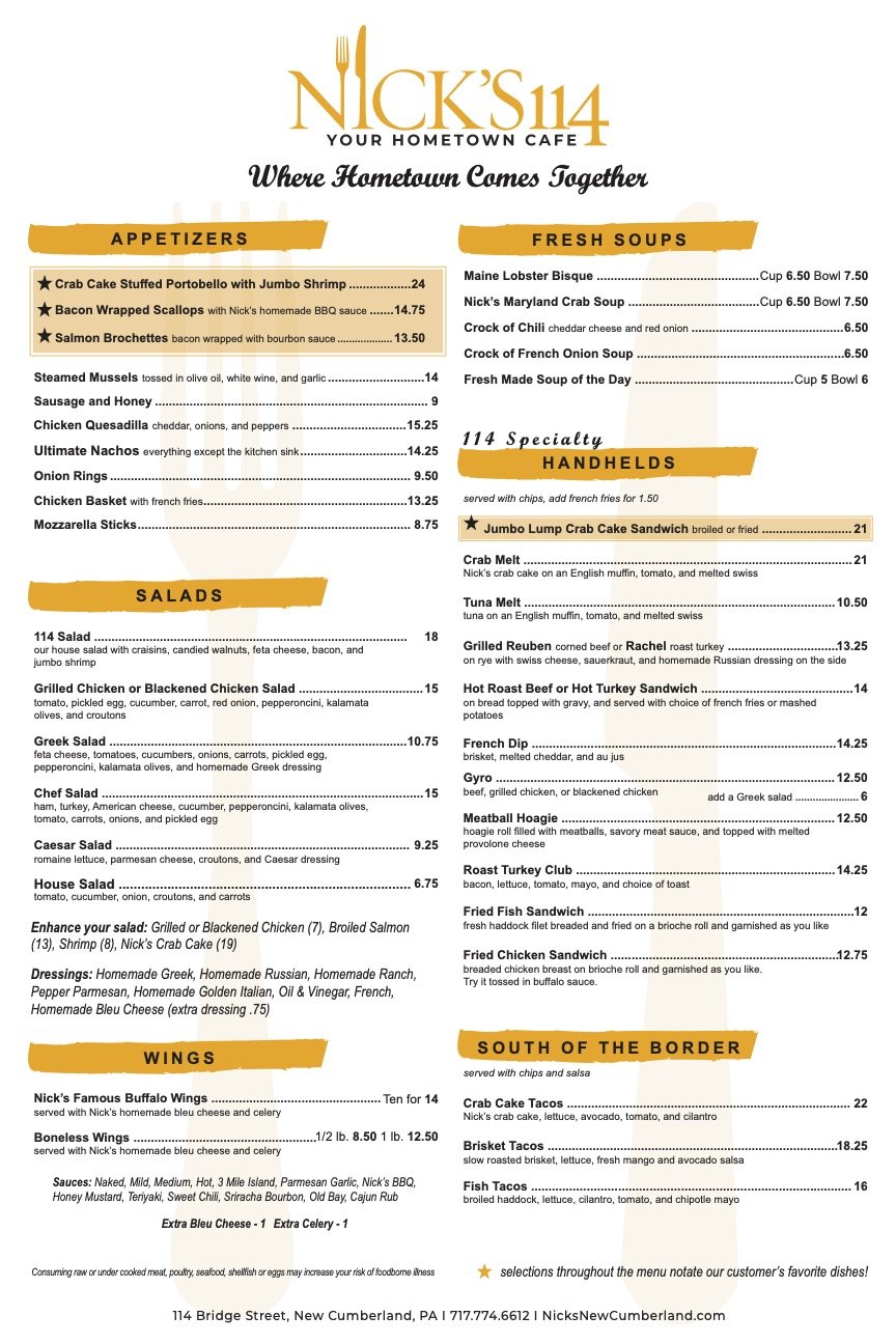 Nick's 114 Cafe in New Cumberland, PA (3)