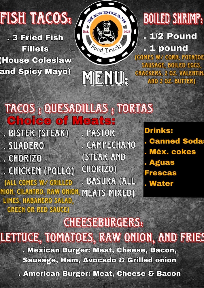 Mendoza’s Food Truck LLC in Tyler, TX