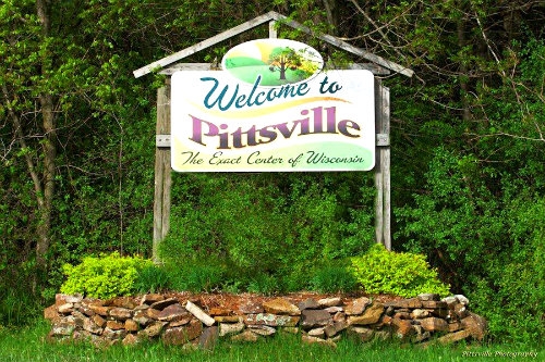 Geographical Center of the State of Wisconsin in Pittsville, WI
