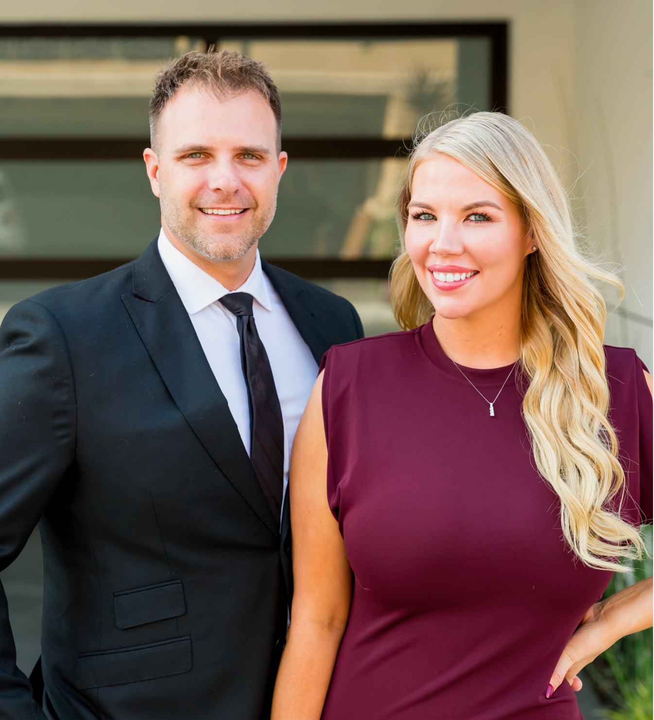 Ashley Novak and Jonathan Schultz with the Kaminsky Group at eXp Realty in Hermosa Beach, CA