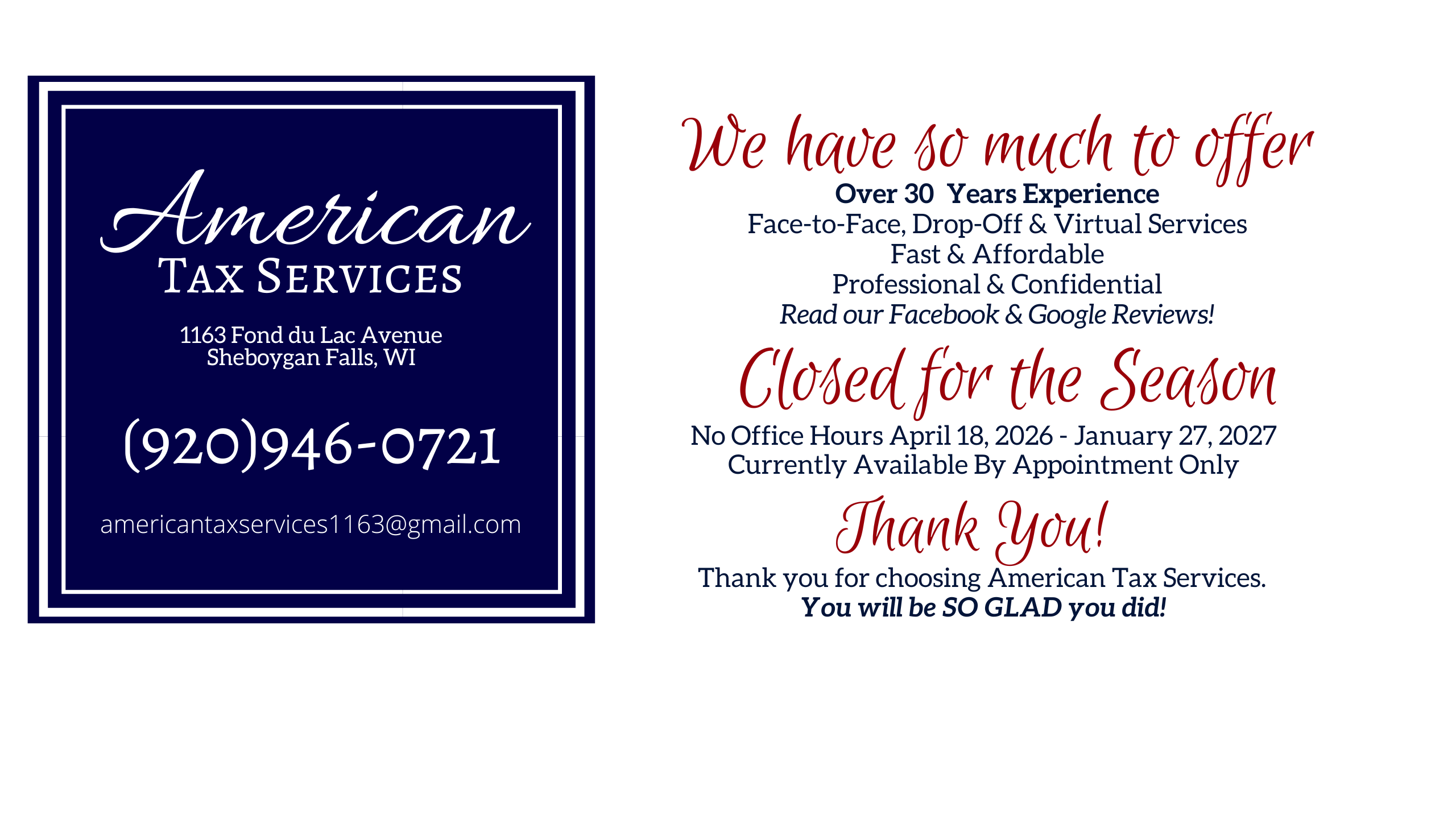 American Tax Services in Sheboygan Falls, WI