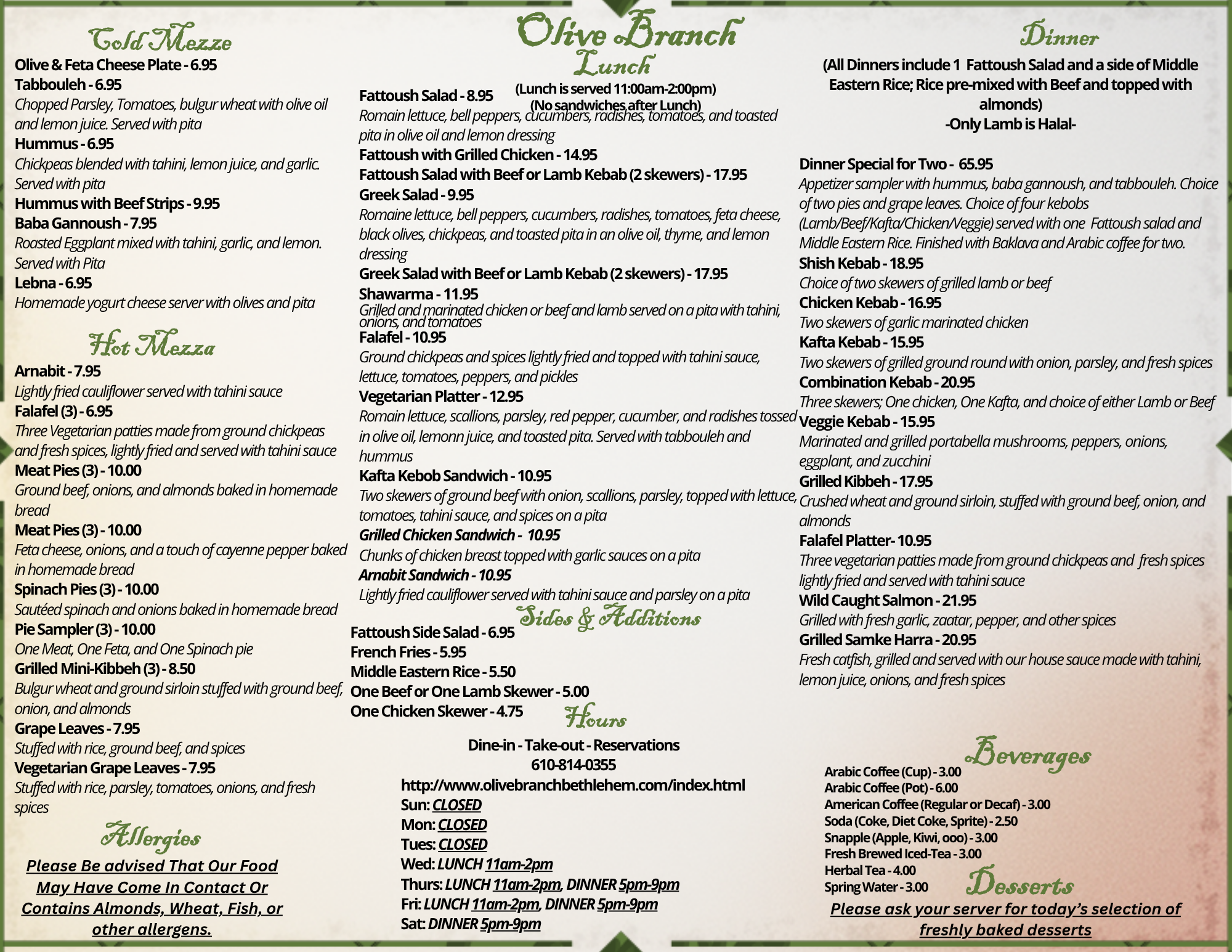 Olive Branch Cafe & Restaurant in Bethlehem, PA