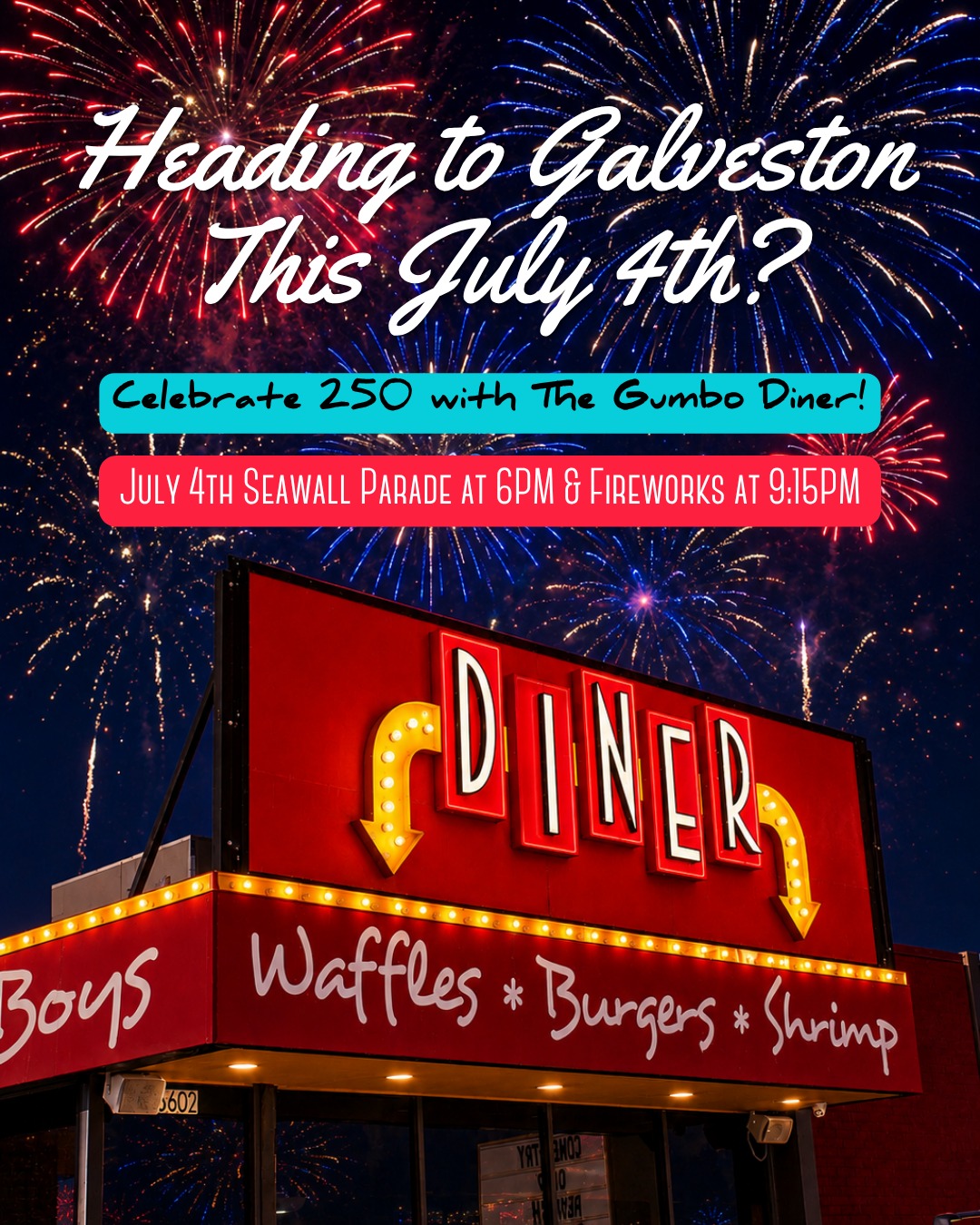 The Gumbo Diner in Galveston, TX