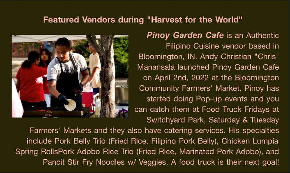 Pinoy Garden Cafe in Bloomington, IN
