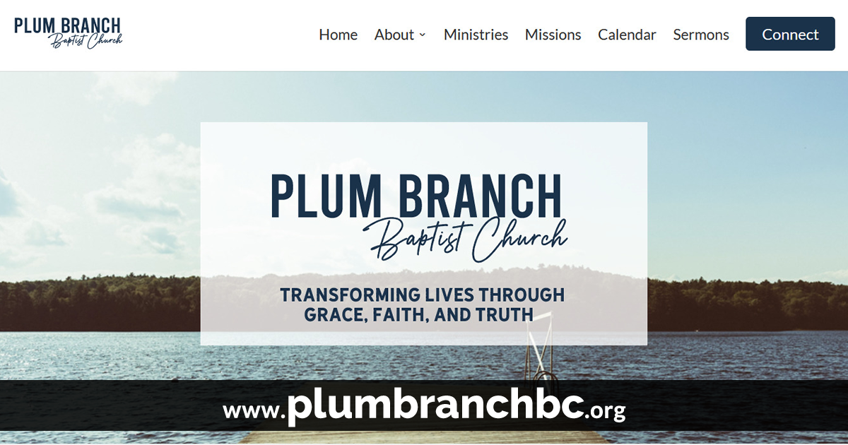 Plum Branch Baptist Church in Plum Branch, SC