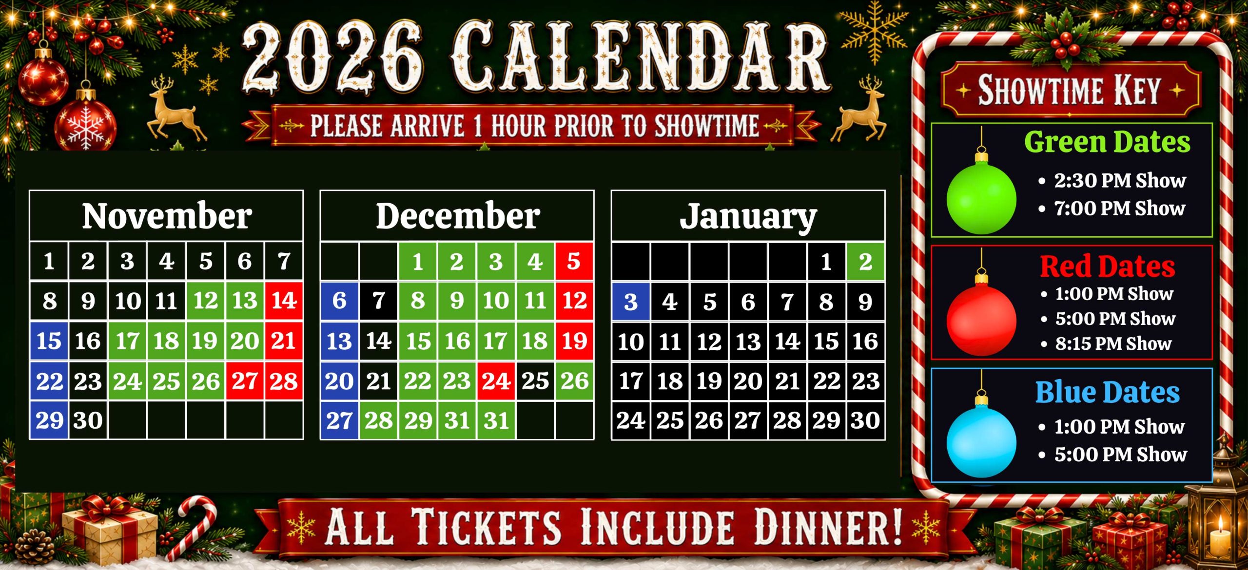 Christmas In The Dells Dinner Show - Wisconsin Dells in Wisconsin Dells, WI