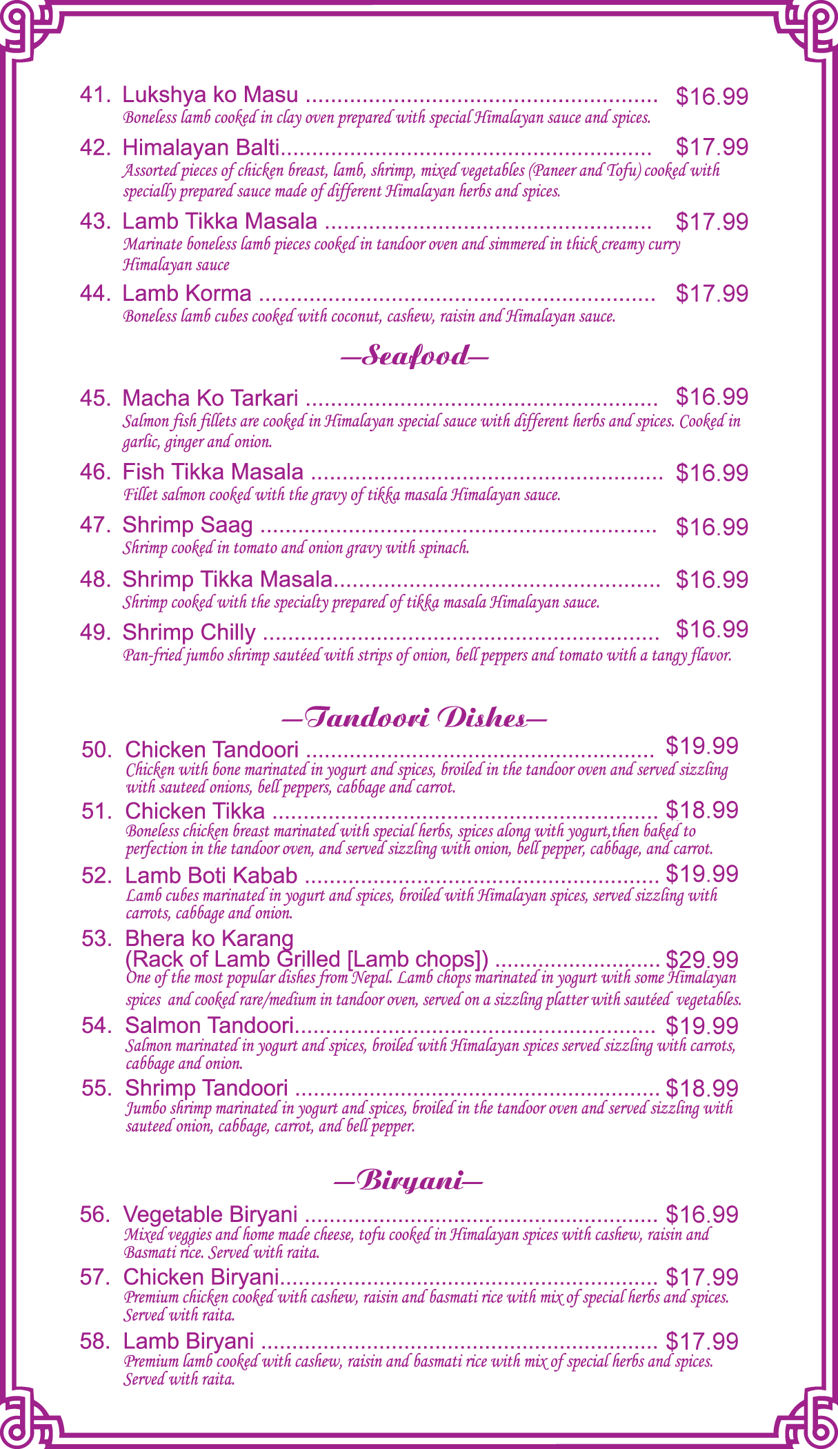 Everest Himalayan Cuisine in Encinitas, CA