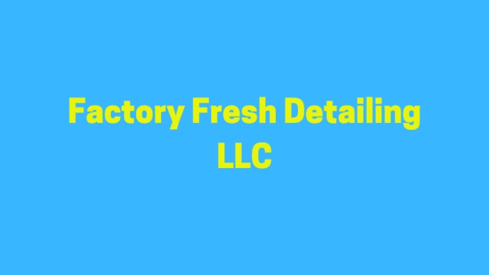 Factory Fresh Detailing LLC in Philadelphia, PA