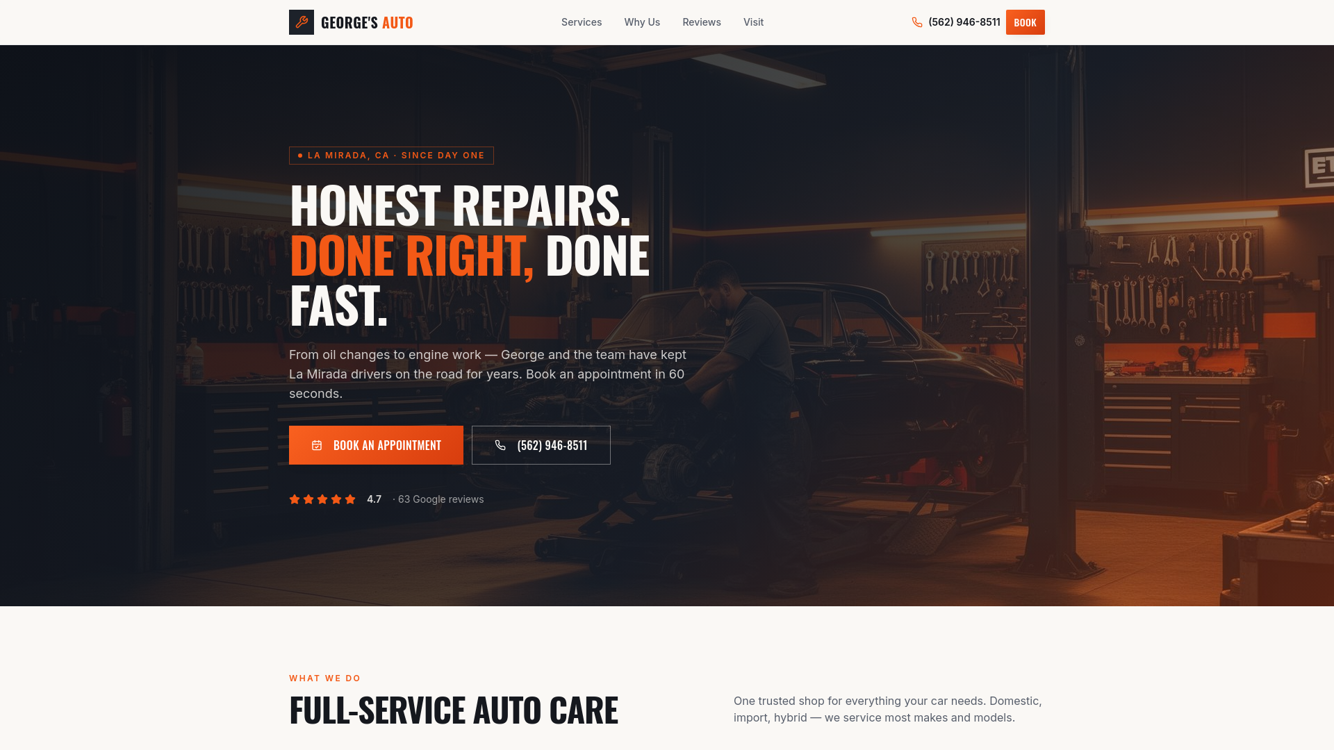 George's Auto Services in La Mirada, CA