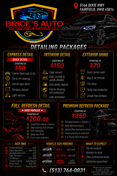 Brice's Auto Detailing & Repair LLC in Fairfield, OH (2)