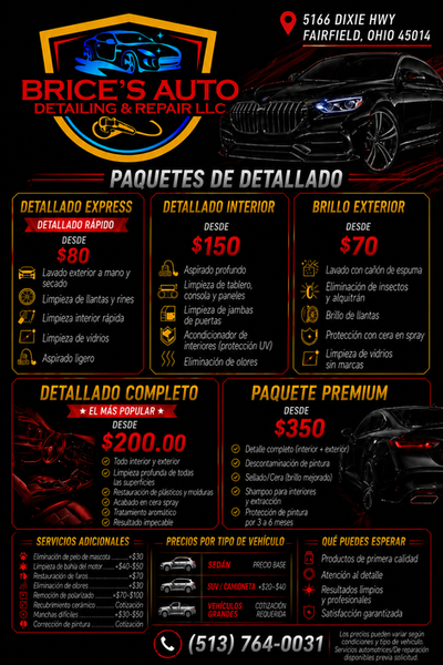 Brice's Auto Detailing & Repair LLC in Fairfield, OH (3)