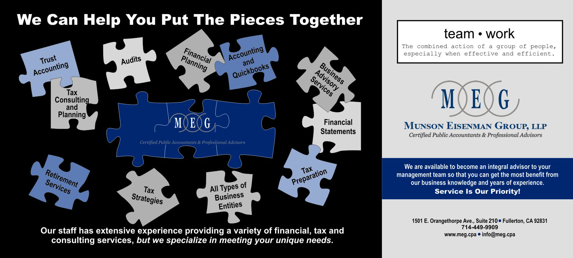 Munson, Eisenman Group, LLP in Fullerton, CA