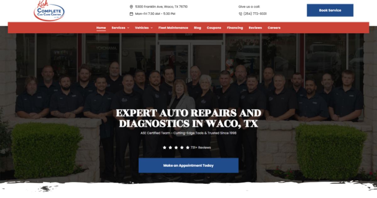 Kish Complete Car Care Center in Waco, TX
