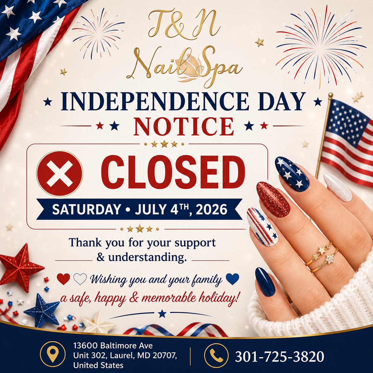 T N Nails & Spa in Laurel, MD