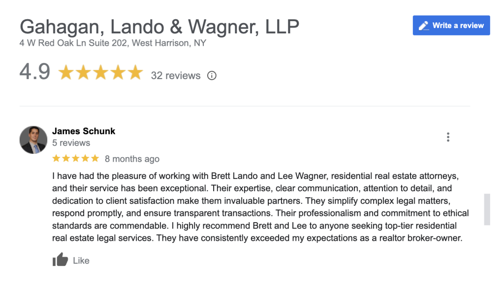 Gahagan, Lando & Wagner, LLP in West Harrison, NY