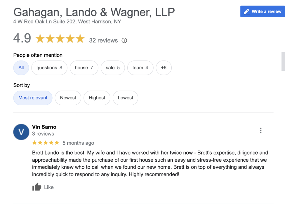 Gahagan, Lando & Wagner, LLP in West Harrison, NY (2)