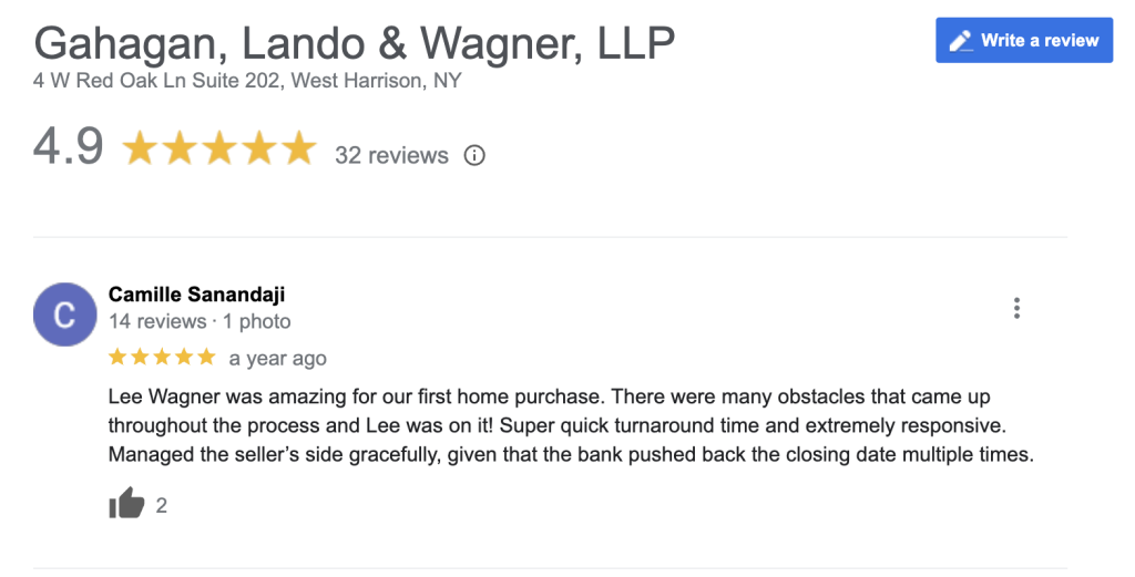Gahagan, Lando & Wagner, LLP in West Harrison, NY (3)