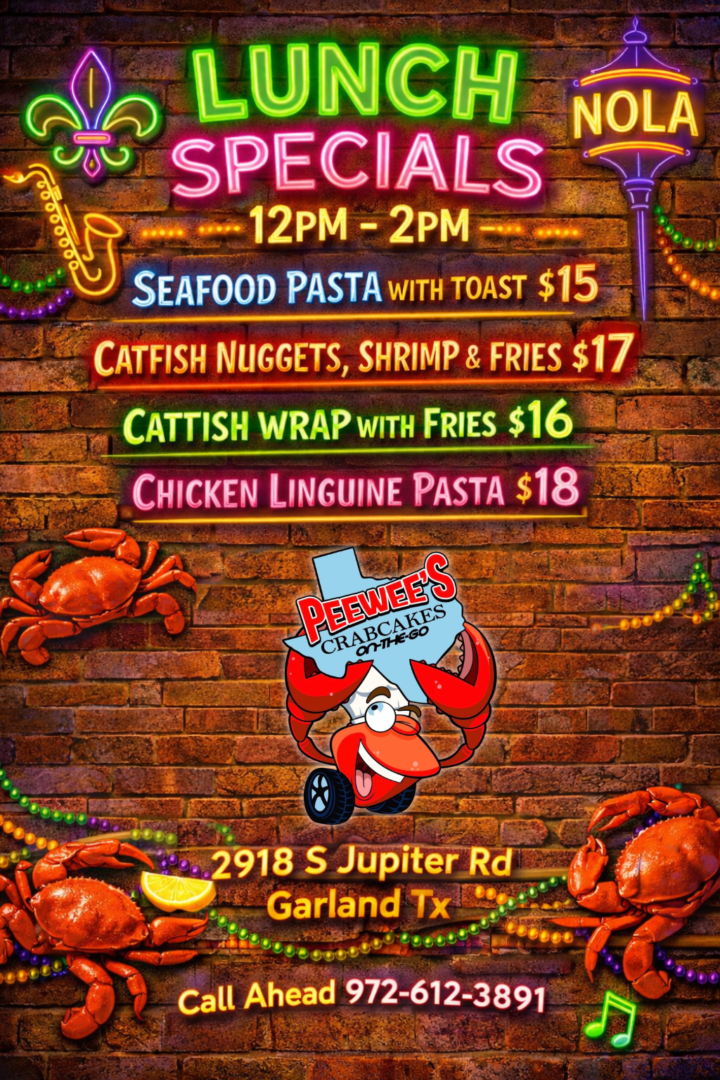Pee-Wee's Crab Cakes on the Go of Texas in Garland, TX