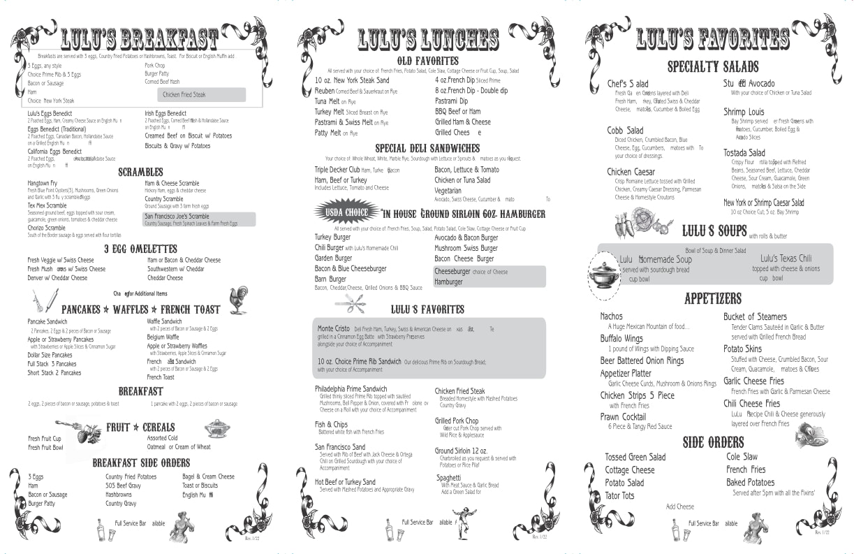 Lulu's Eating & Drinking in Redding, CA