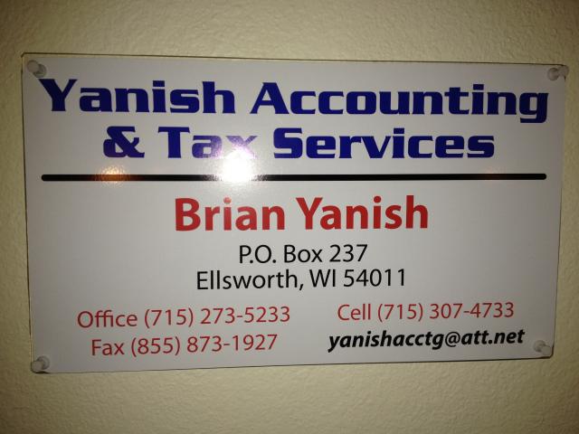 Yanish Accounting & Tax Services in Ellsworth, WI